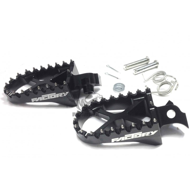 Cales Pieds Bleu CNC YCF pour Dirt Bike, Pit Bike