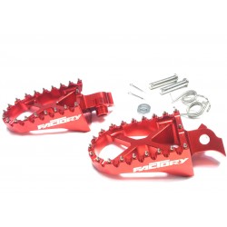 Cale Pied CNC Rouge YCF pour Pit Bike