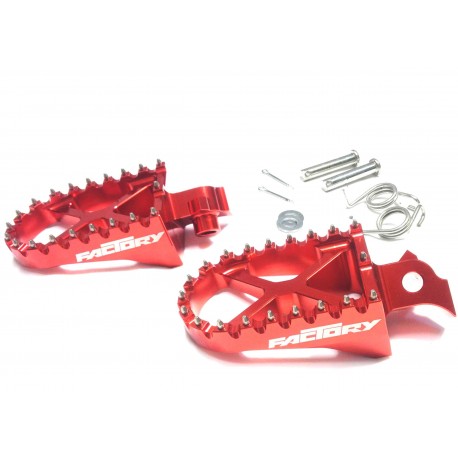 Cale Pied CNC Rouge YCF pour Pit Bike