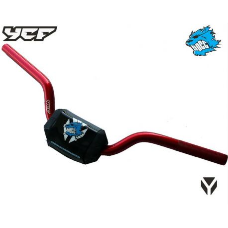 Guidon Alu Pit Bike YCF Rouge 50A Uniquement