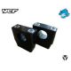 Jeu de Pontets Guidon Ø22mm YCF50 (2Vis) - Hauteur 35mm