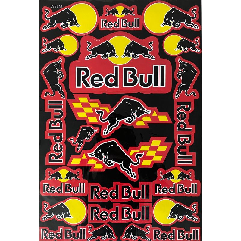 planche de Stickers  red bull 