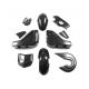 Kit plastique complet - Noir - Kerox E-Fat