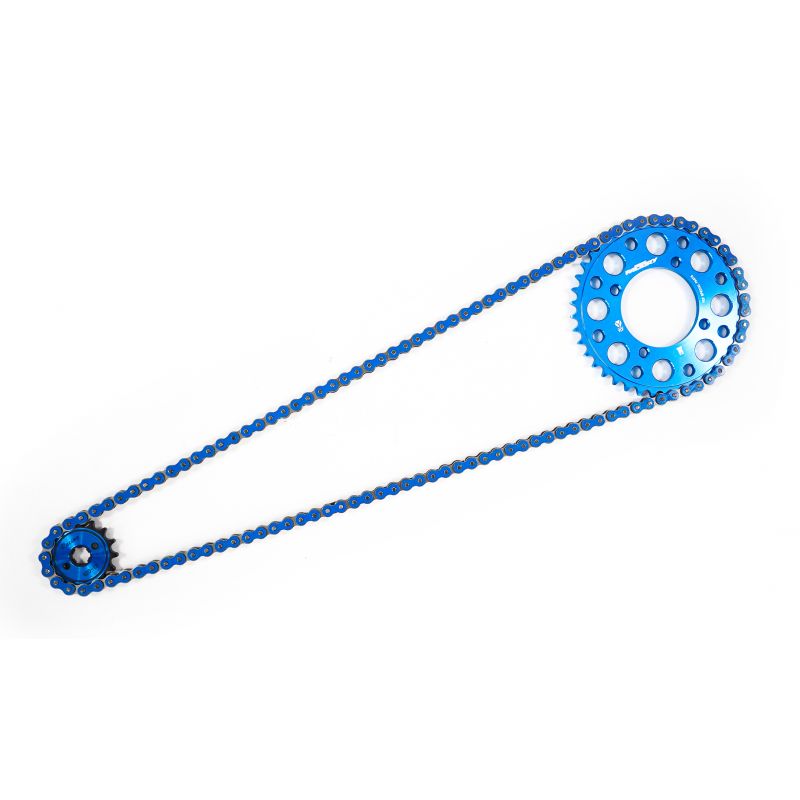 Kit chaine 420 CNC Bleu Kit chaine 420 CNC Bleu
