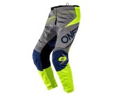 Pantalon O'NEAL Element Factor Gris/Bleu/Jaune (2022)