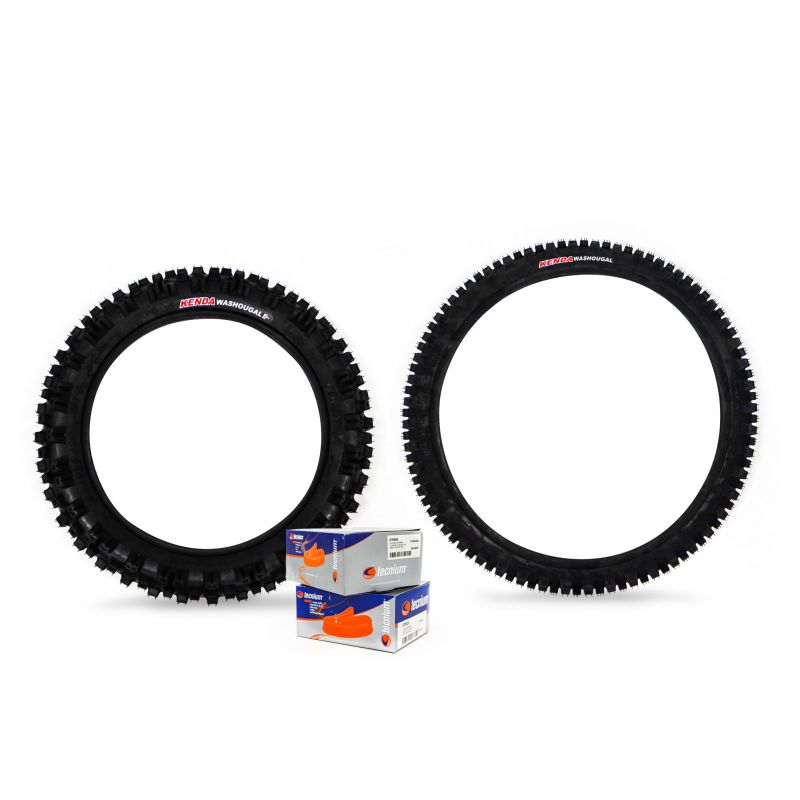 Set Off Road Tyre 14"/17" + Inner Tuber Kenda Carlsbad