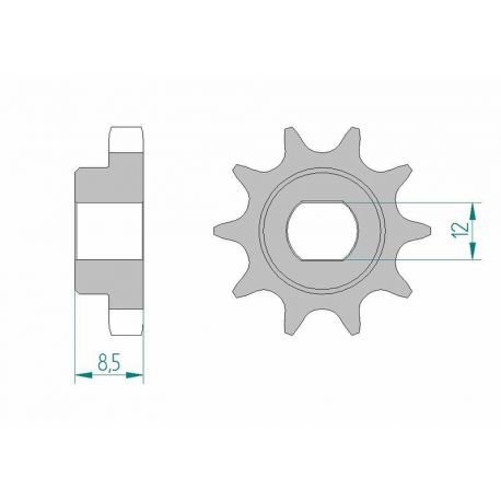 Pignon AFAM acier standard 94124 - 415