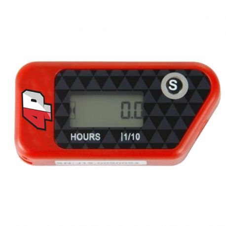 Compteur d'heure Vibration Rouge