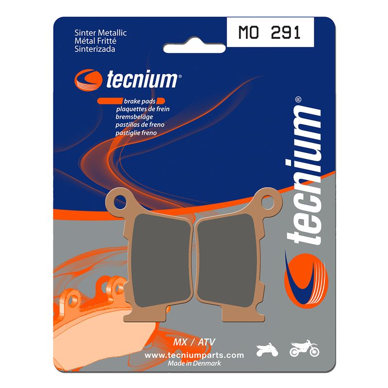  Plaquettes de frein TECNIUM MX/Quad métal fritté - MO291 