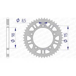 Couronne AFAM aluminium...