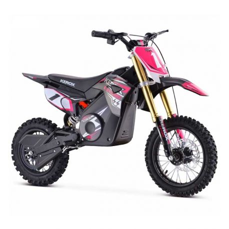 PIT BIKE ÉLECTRIQUE 1000W KEROX E-STORM ROSE