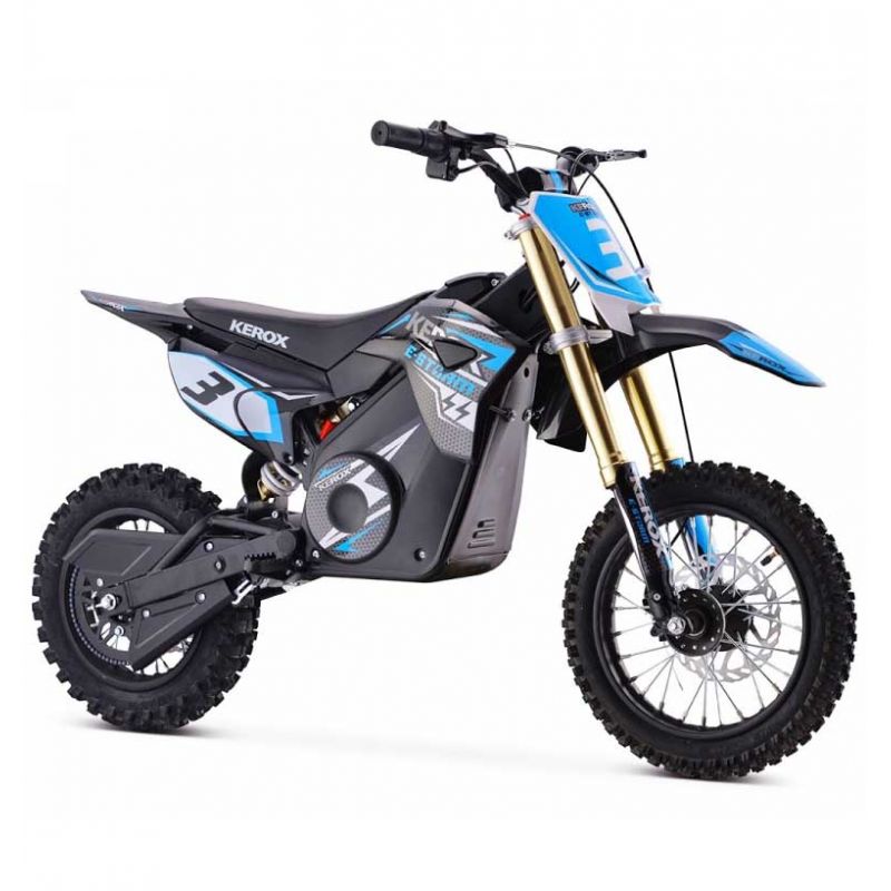 Dirt Bike elettrica per bambini - 1200W - KEROX E-STORM - Blù