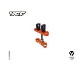 Té de fourche complet avec roulement YCF cnc 48/48 - Orange