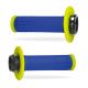 Manopole PROGRIP 708 Lock on 22/25mm - Blu/Giallo fluo