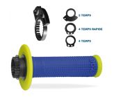 Manopole 708 Lock su Giallo Fluo/Blu Elettrico 22/25mm
