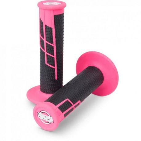 PRO TAPER Waffle Grips - Pink/Black