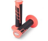 PRO TAPER Waffle Grips - Fluo Red/Black