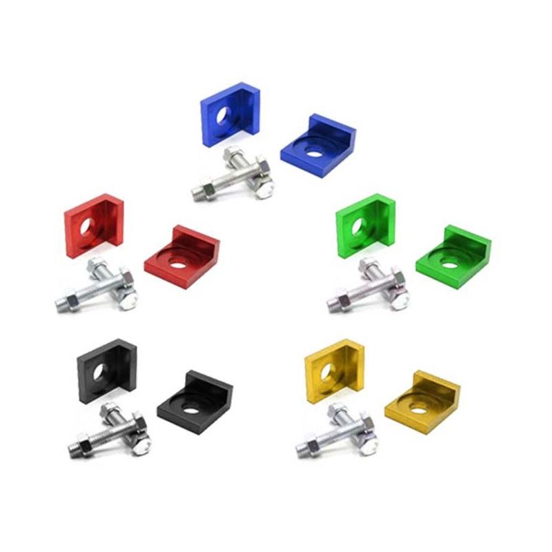 CNC Chain Adjusters Red - (Axle 15mm)