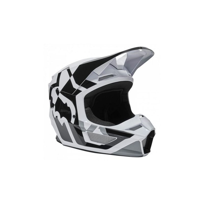  CASQUE FOX V-1 LUX BLACK/WHITE 