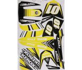 kit décoration jaune de moto enfant e-fat kids