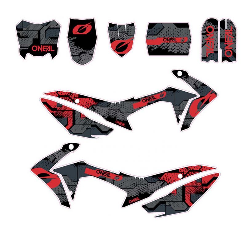 Kit décoration Dirt Bike O'NEAL CRF 110 - Rouge