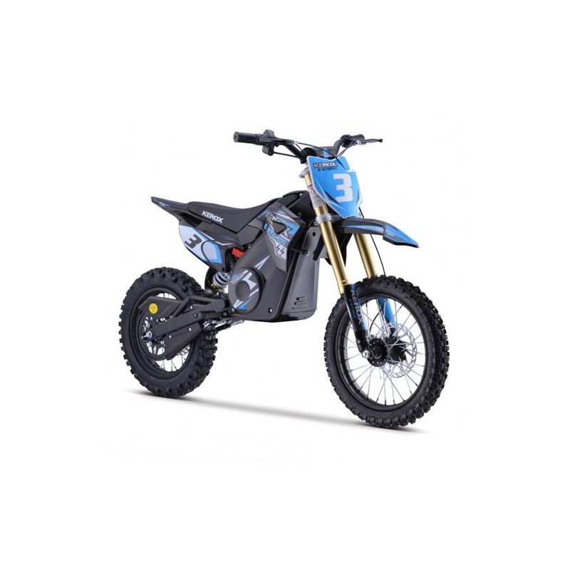 PIT BIKE ÉLECTRIQUE 1300W KEROX E-STORM BLEU PIT BIKE ÉLECTRIQUE 1300W KEROX E-STORM BLEU