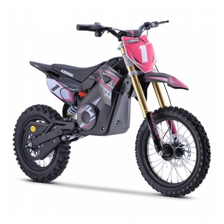 PIT BIKE ÉLECTRIQUE 1300W KEROX E-STORM ROSE