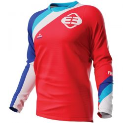 Maillot SHOT FREEGUN Rainbow Red (2023)