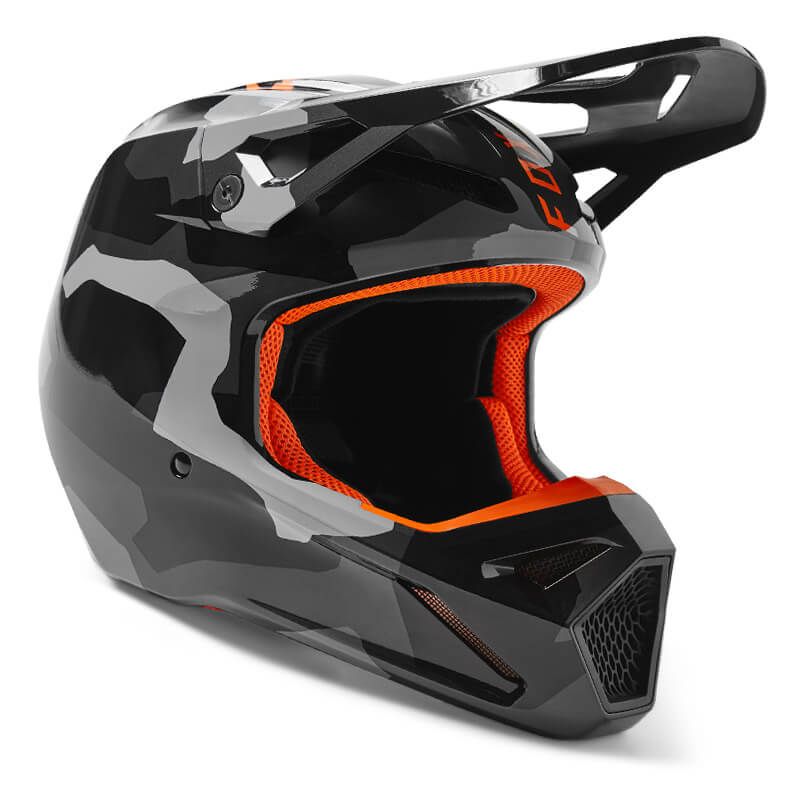 Casco Bambini FOX V1 Bnkr - Nero/Camo (2023)