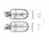 Repose pieds Acier Silver Dirt Bike