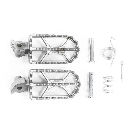 Repose pieds Acier Silver Dirt Bike