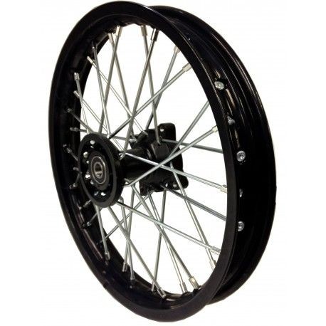 Jante Dirt Bike Avant Alu 17" (Axe 15mm) - Noir