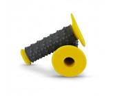 Poignées Dirt Bike - MX - Gris/Jaune