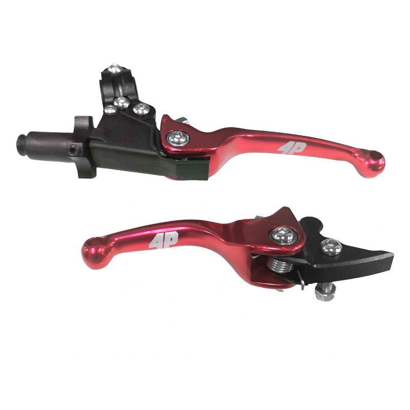 Set of Flex Clutch and Brake Levers CRZ Red