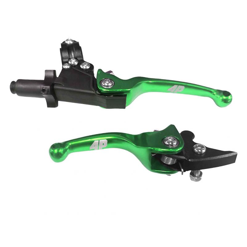 Set of Flex Clutch and Brake Levers CRZ Green Set of Flex Clutch and Brake Levers CRZ Green
