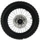 Roue complète Arrière 16" Acier 76mm - (Axe Ø15mm)