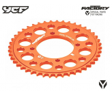 Couronne 420 CNC Orange YCF 5 trous (41,43 Dents)