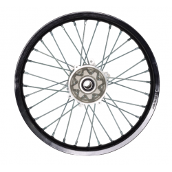 Jante arrière Motocross Alu 18" (Axe 15mm) ERZ300L - Noir