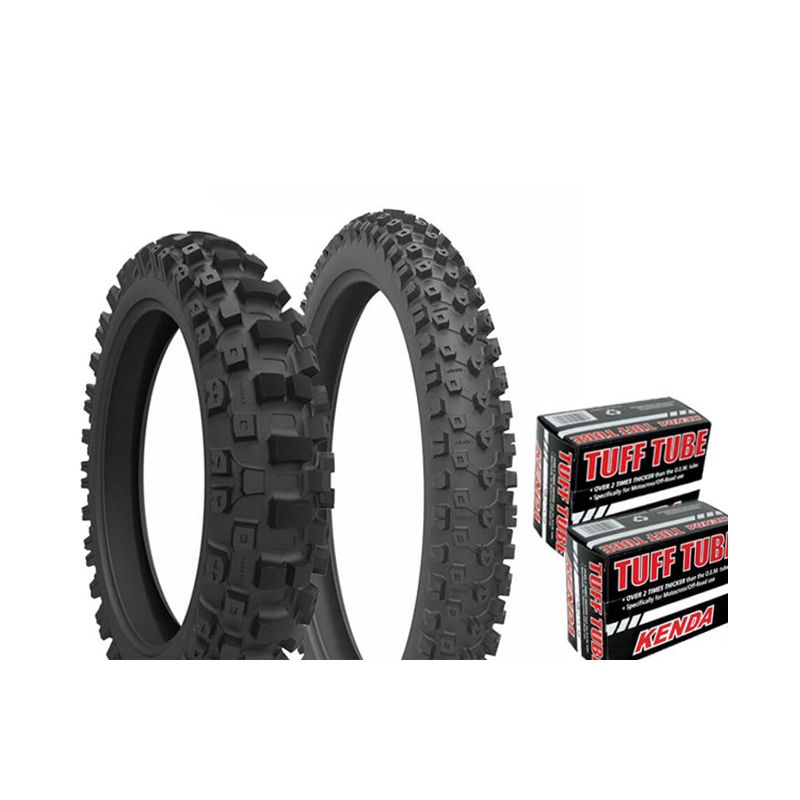 Set Off Road Tyre 12"/14" + Inner Tuber Kenda Carlsbad