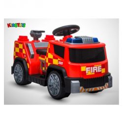 Camion Electrique Enfant KINGTOYS Pompier 22W - Rouge