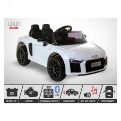 Voiture Electrique Enfant KINGTOYS Audi R8 Spyder 40W - Blanc