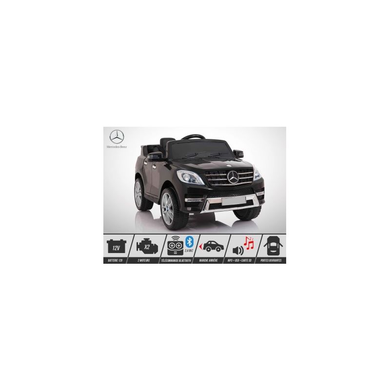 Voiture Electrique 1 Place Enfant KINGTOYS Mercedes ML 350 50W - Noir