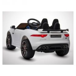 Voiture Electrique 2 Places Enfant KINGTOYS Jaguar F-TYPE SVR 50W - Blanc