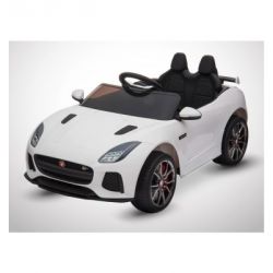 Voiture Electrique 2 Places Enfant KINGTOYS Jaguar F-TYPE SVR 50W - Blanc