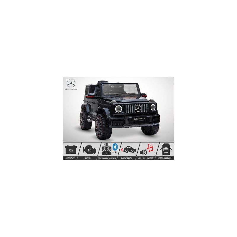 Voiture Electrique 1 Place Enfant KINGTOYS Mercedes G 63 AMG 50W - Noir