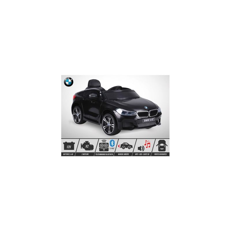 Voiture Electrique 1 Place Enfant KINGTOYS BMW 640i GT 50W - Noir