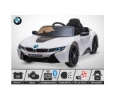 Voiture Electrique 1 Place Enfant KINGTOYS BMW I8 60W - Blanc