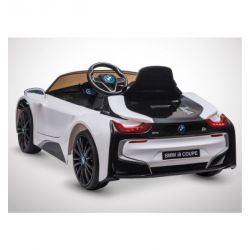 Voiture Electrique 1 Place Enfant KINGTOYS BMW I8 60W - Blanc