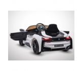 Voiture Electrique 1 Place Enfant KINGTOYS BMW I8 60W - Blanc