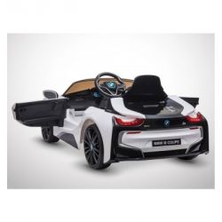 Voiture Electrique 1 Place Enfant KINGTOYS BMW I8 60W - Blanc